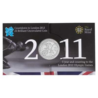2011 BU £5 Coin (Presentation Sleeve) - Countdown to London 2012